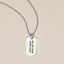 Lasting Bond Dog Tag Necklace Small [Sterling Silver]