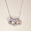 Itty Bitty Birthstone Ring Charms Necklace  {Sterling Silver}