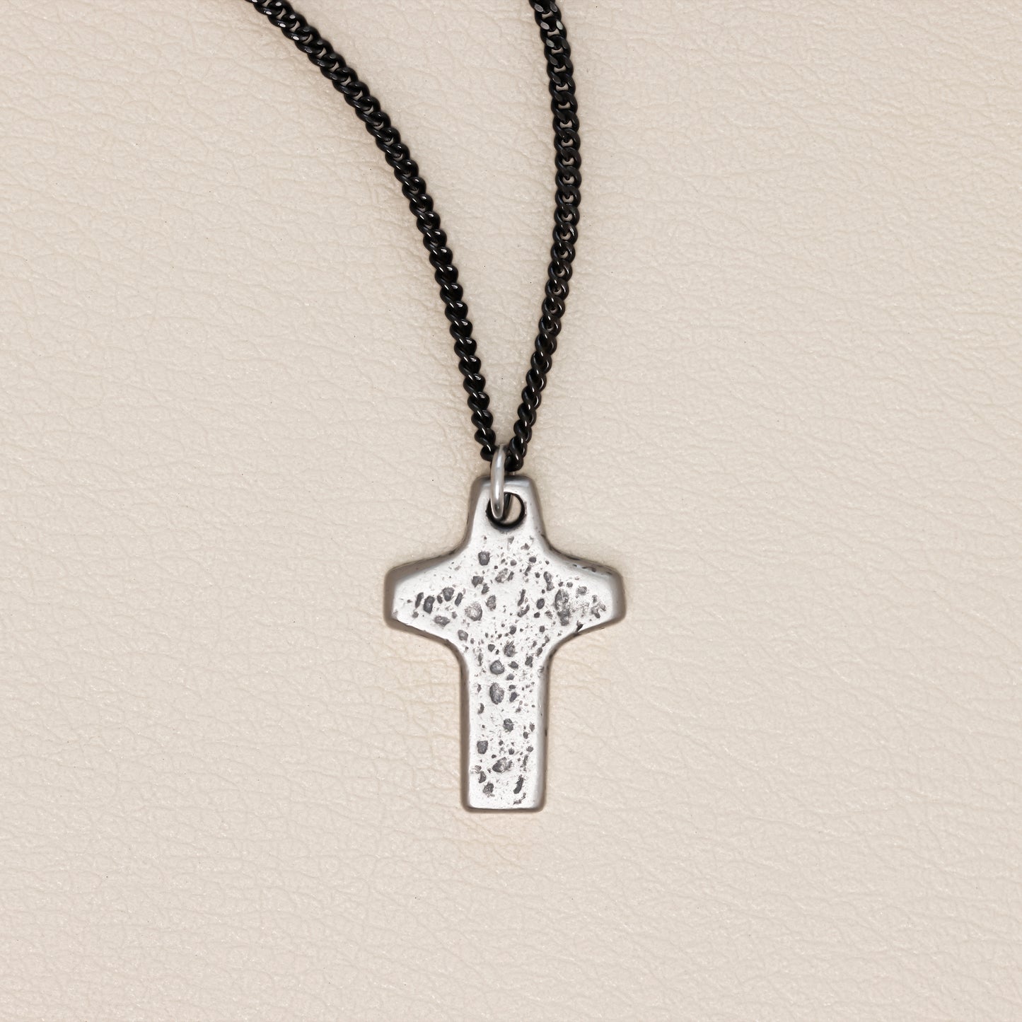 Found Cross Necklace (Antiqued Sterling Silver)
