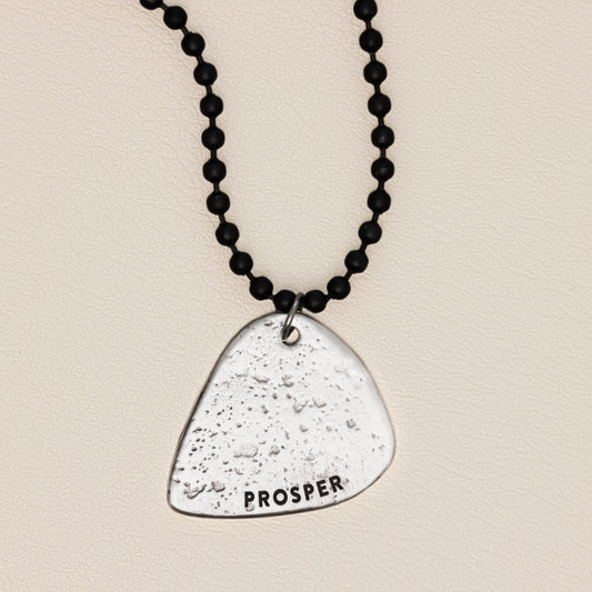 Gritty Music Pick Necklace [Sterling Silver]