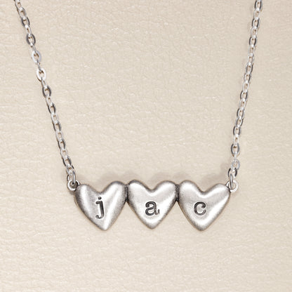 Kindred Hearts  Initials Necklace {Sterling Silver}