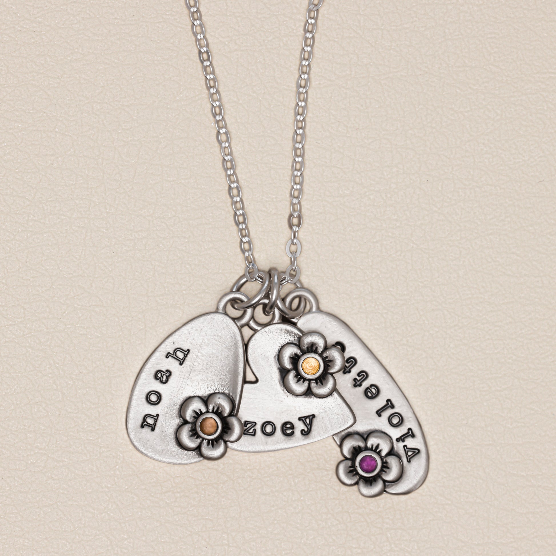 Personalized Birthstone Bloom Jumble Necklace (Sterling Silver) - Lisa Leonard Designs