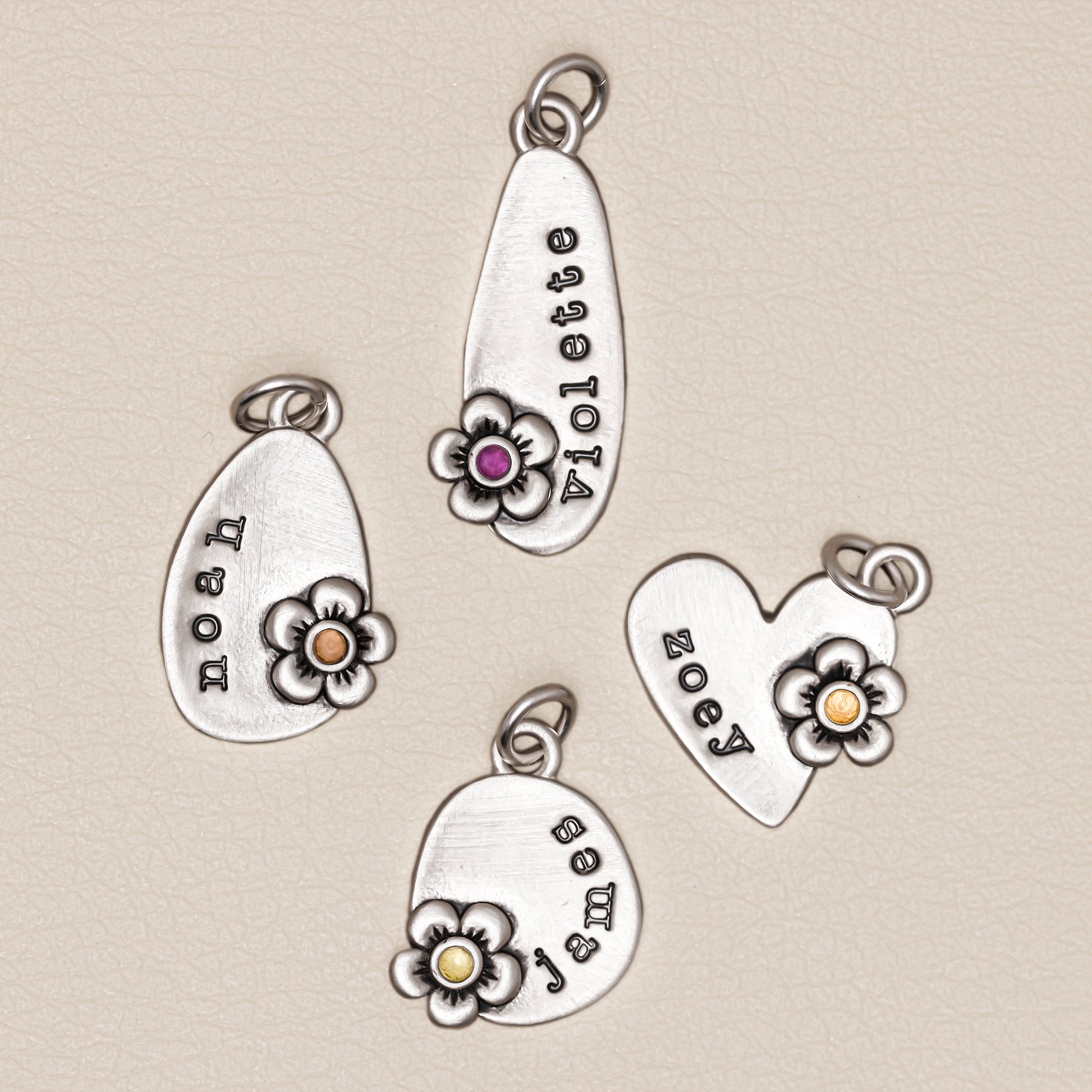 Personalized Birthstone Bloom Jumble Necklace (Sterling Silver) - Lisa Leonard Designs