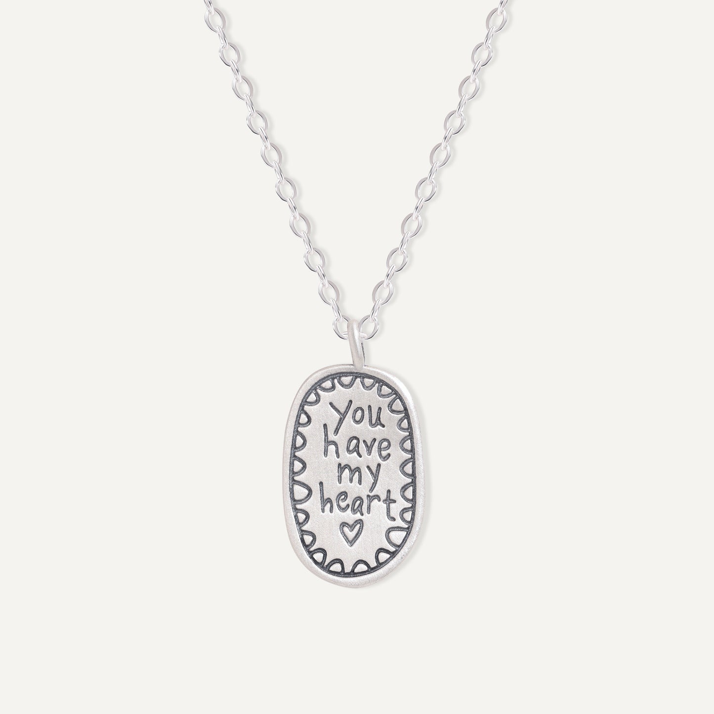 You Have My Heart Necklace (Sterling Silver)