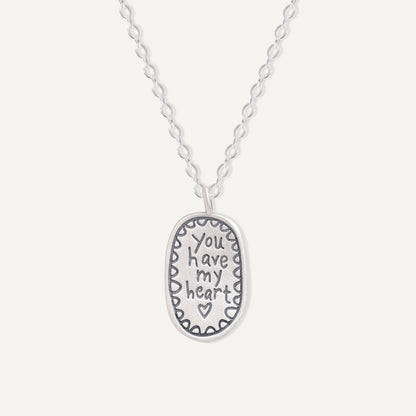 You Have My Heart Necklace (Sterling Silver)