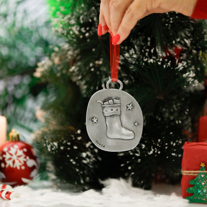 Christmas Stocking Ornament (Pewter)