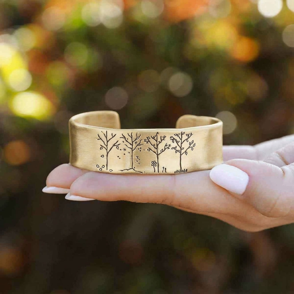 A Love For All Seasons Cuff (Gold Plated)