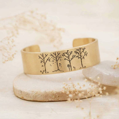 A Love For All Seasons Cuff (Gold Plated)