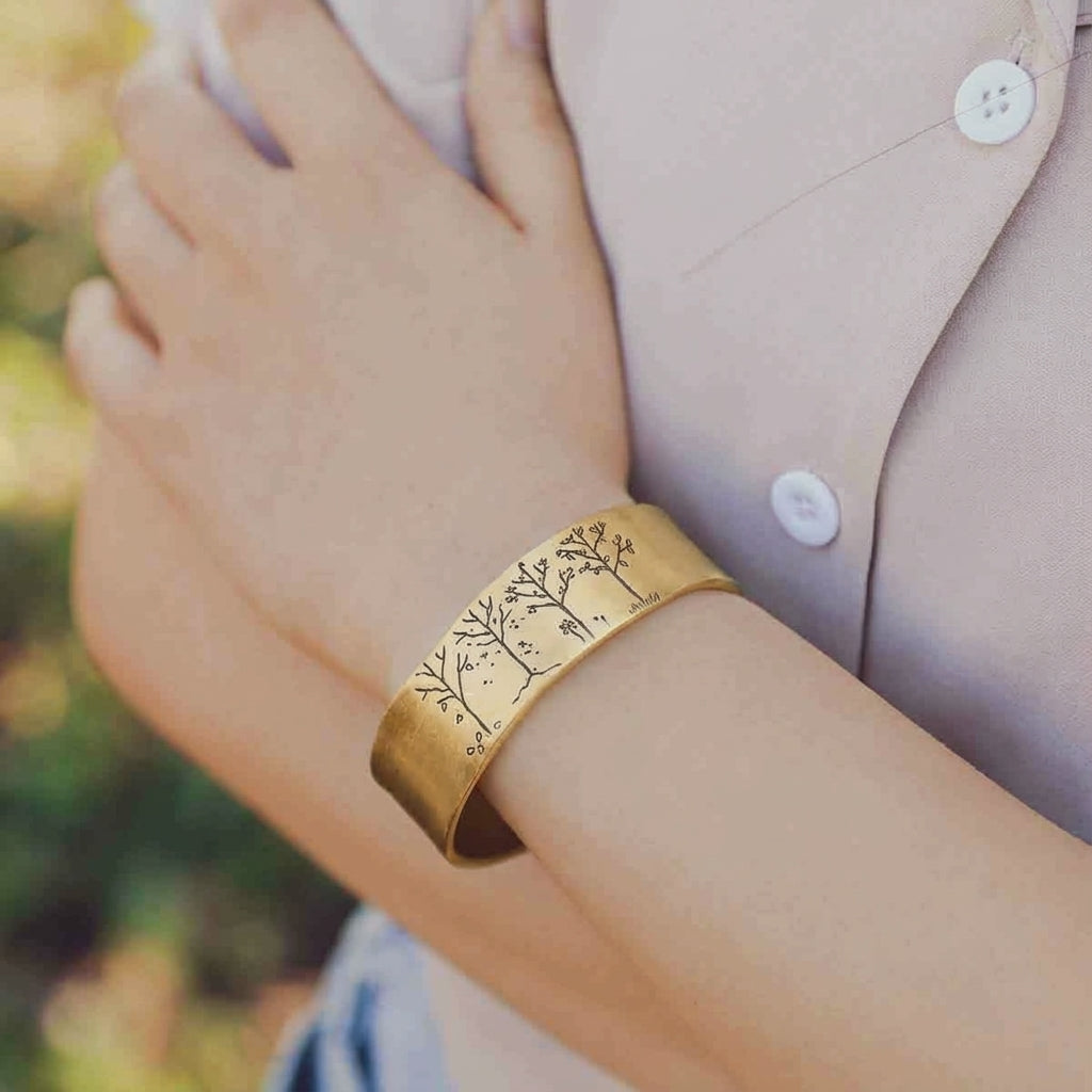 A Love For All Seasons Cuff (Gold Plated)