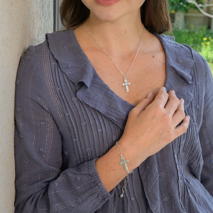 Cross of Faith Bracelet (Sterling Silver)