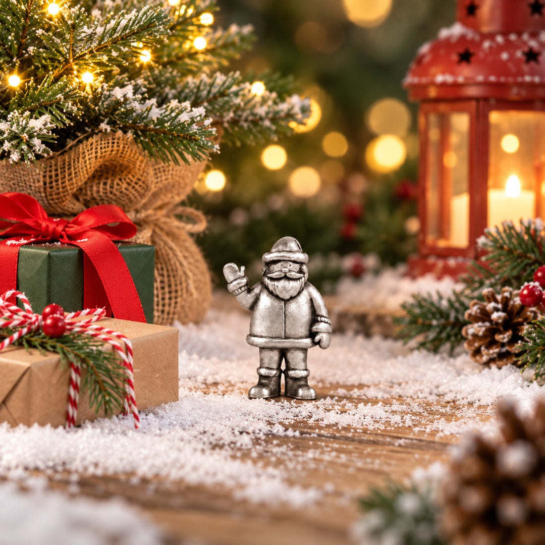 Holly Jolly Santa (Pewter)