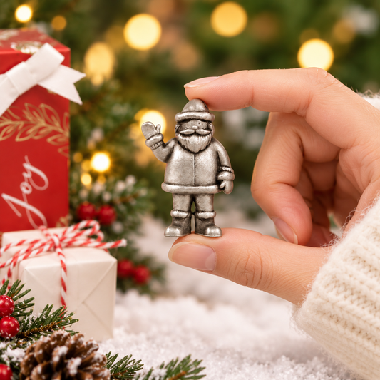 Holly Jolly Santa (Pewter)