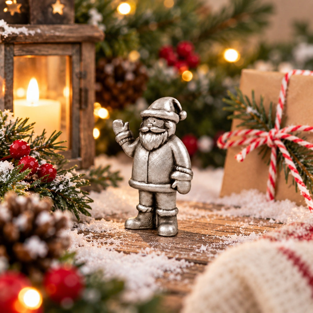 Holly Jolly Santa (Pewter)
