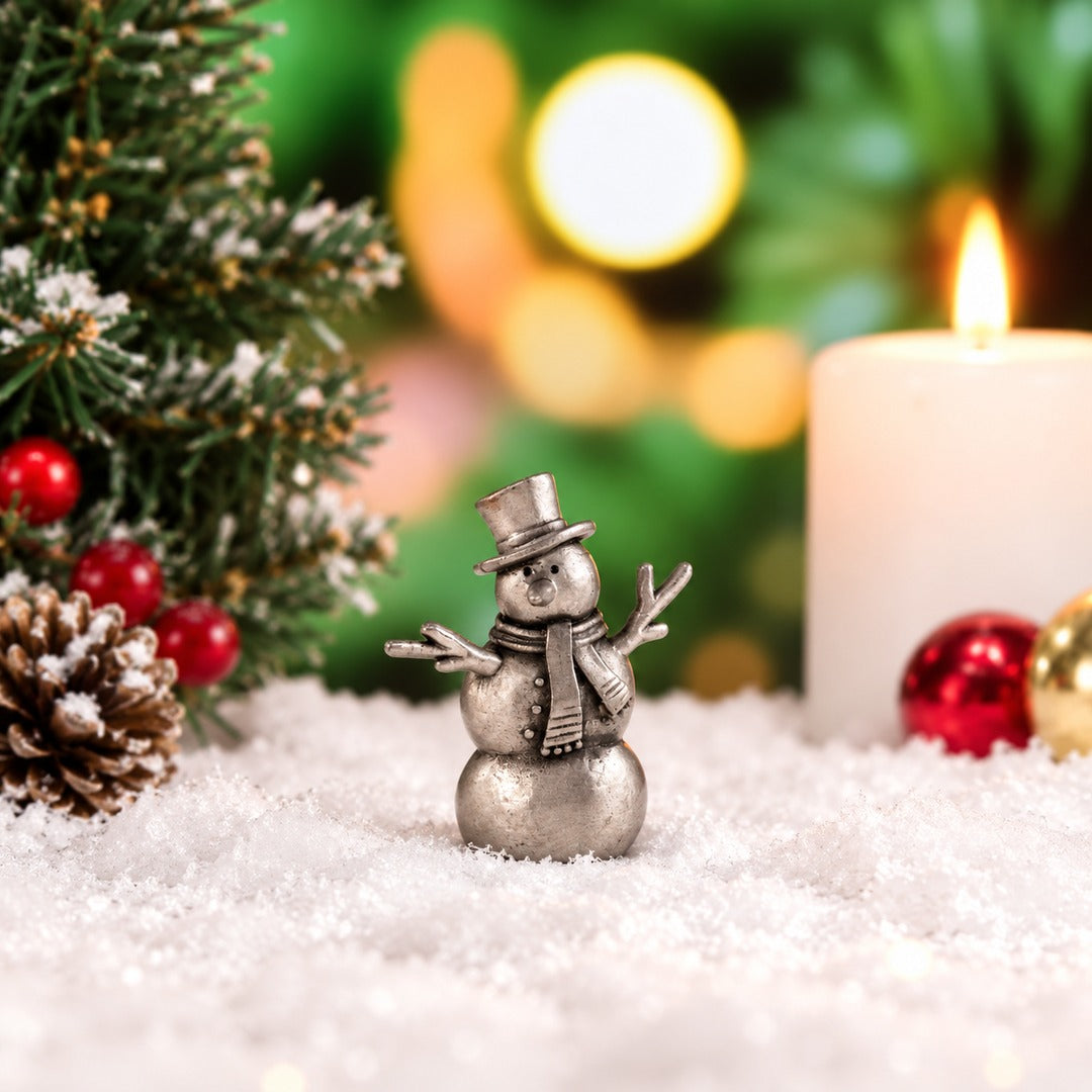 Mr. Snowball the Roly Poly Snowman (Pewter) - Lisa Leonard Designs