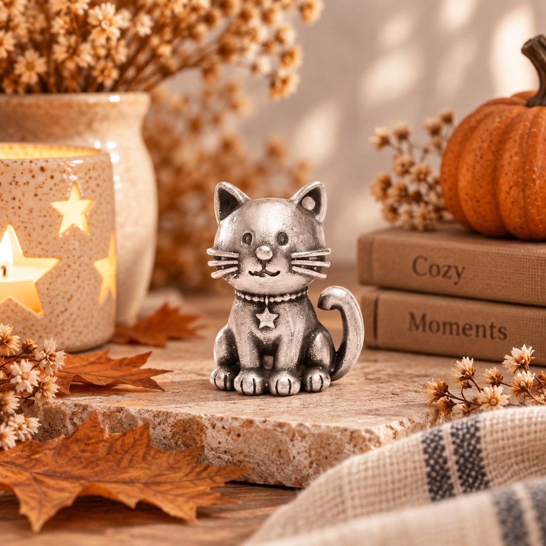 Mr. Snuggles the Cozy Cat (Pewter) - Lisa Leonard Designs