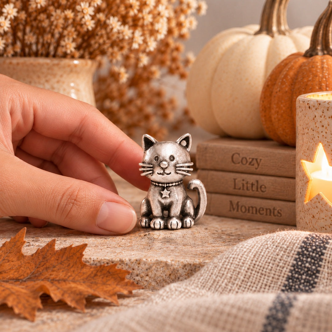Mr. Snuggles the Cozy Cat (Pewter) - Lisa Leonard Designs