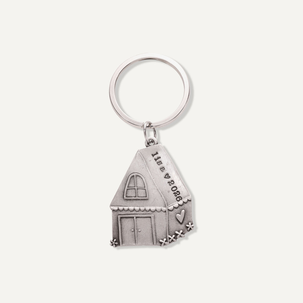 Where My Heart Lives Keychain (Pewter) - Lisa Leonard Designs