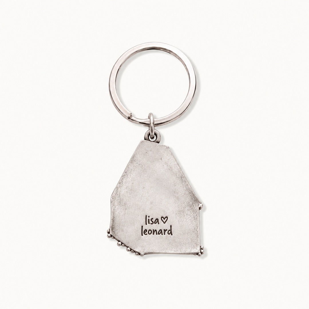 Where My Heart Lives Keychain (Pewter)