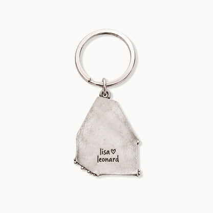 Where My Heart Lives Keychain (Pewter)