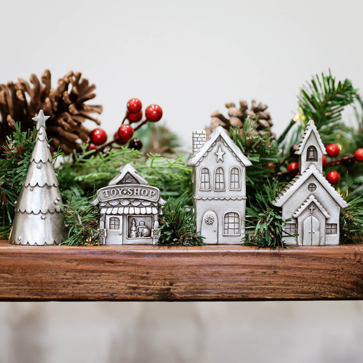 Winter Wonderland Village Set (Pewter) - Lisa Leonard Designs