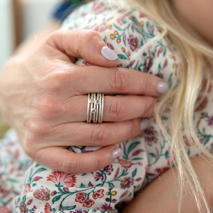 Always Together Birthstone Ring (Sterling Silver)
