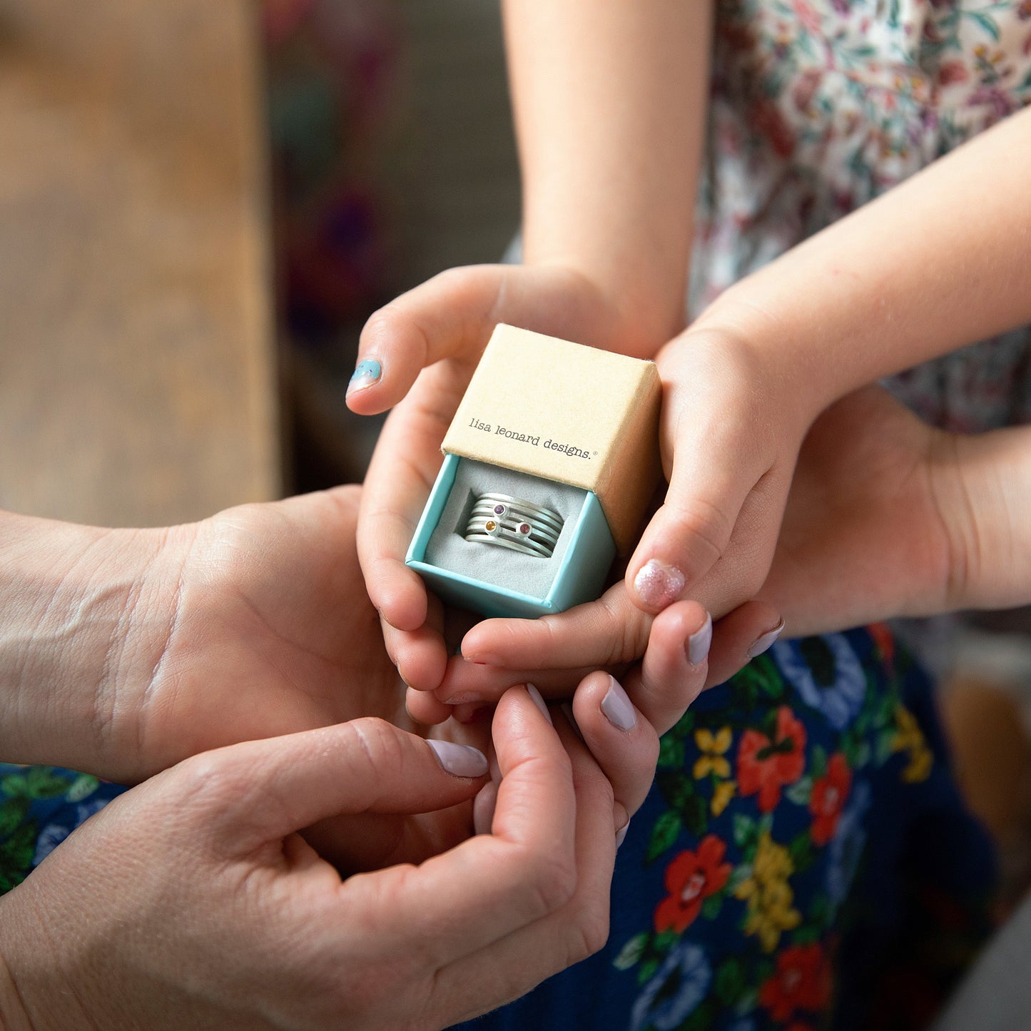 Always Together Birthstone Ring (Sterling Silver)
