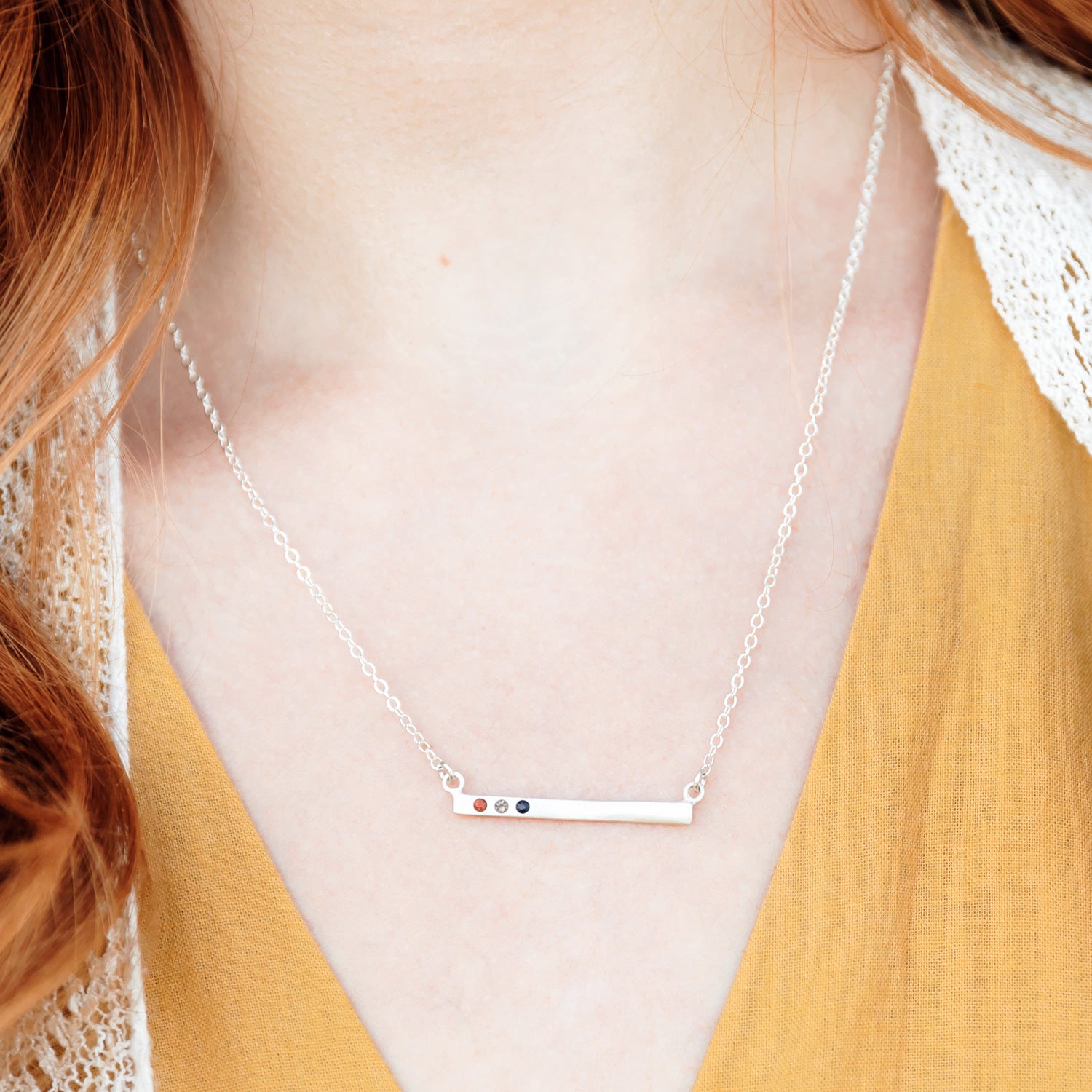 Cross Bar Necklace (Sterling Silver) - Lisa Leonard Designs