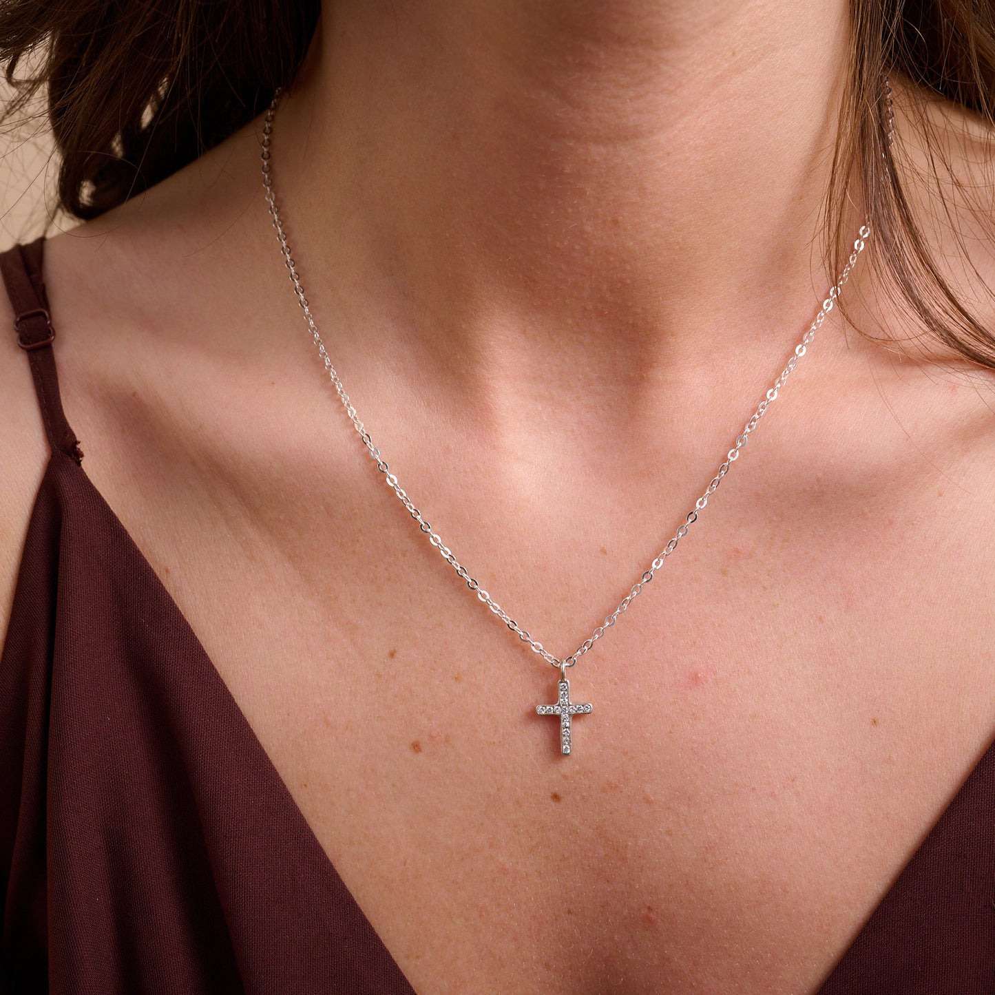 Passage Cross Necklace  (Sterling Silver)