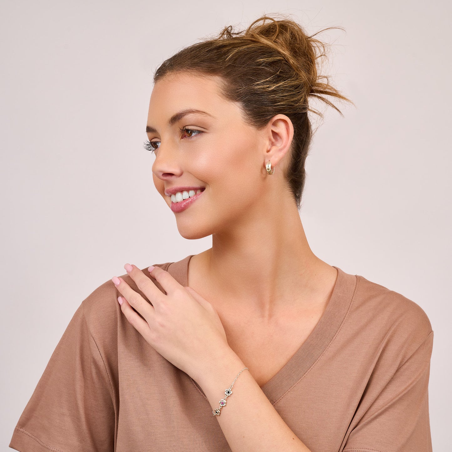 Spark Of Light Classic Hoop Earrings (Sterling Silver)