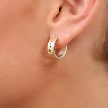 Spark Of Light Classic Hoop Earrings (Sterling Silver)