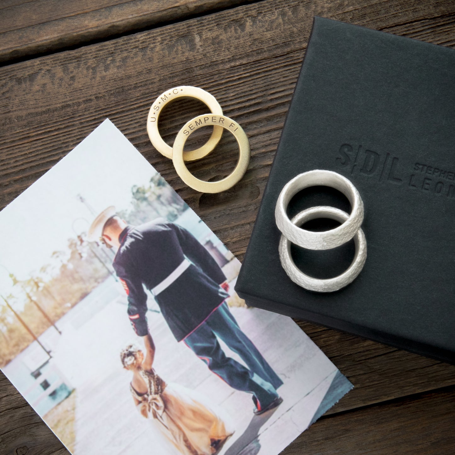 Life Together Ring Pair (14K Solid Gold)