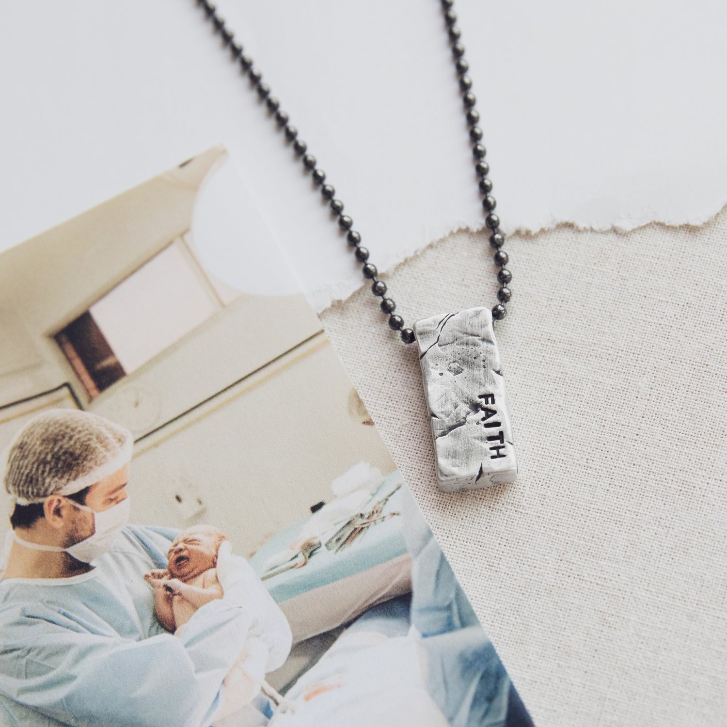 Word Of The Year Necklace - 1 Side (Antiqued Sterling Silver) - Lisa Leonard Designs