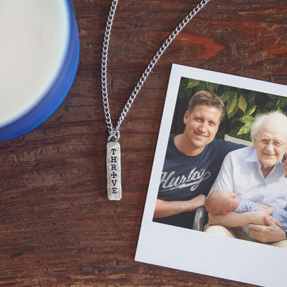 Thrive Tablet Necklace (Pewter)