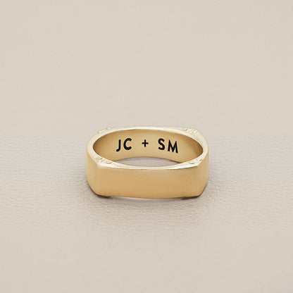 Strong + True Narrow Ring (9K Solid Gold)