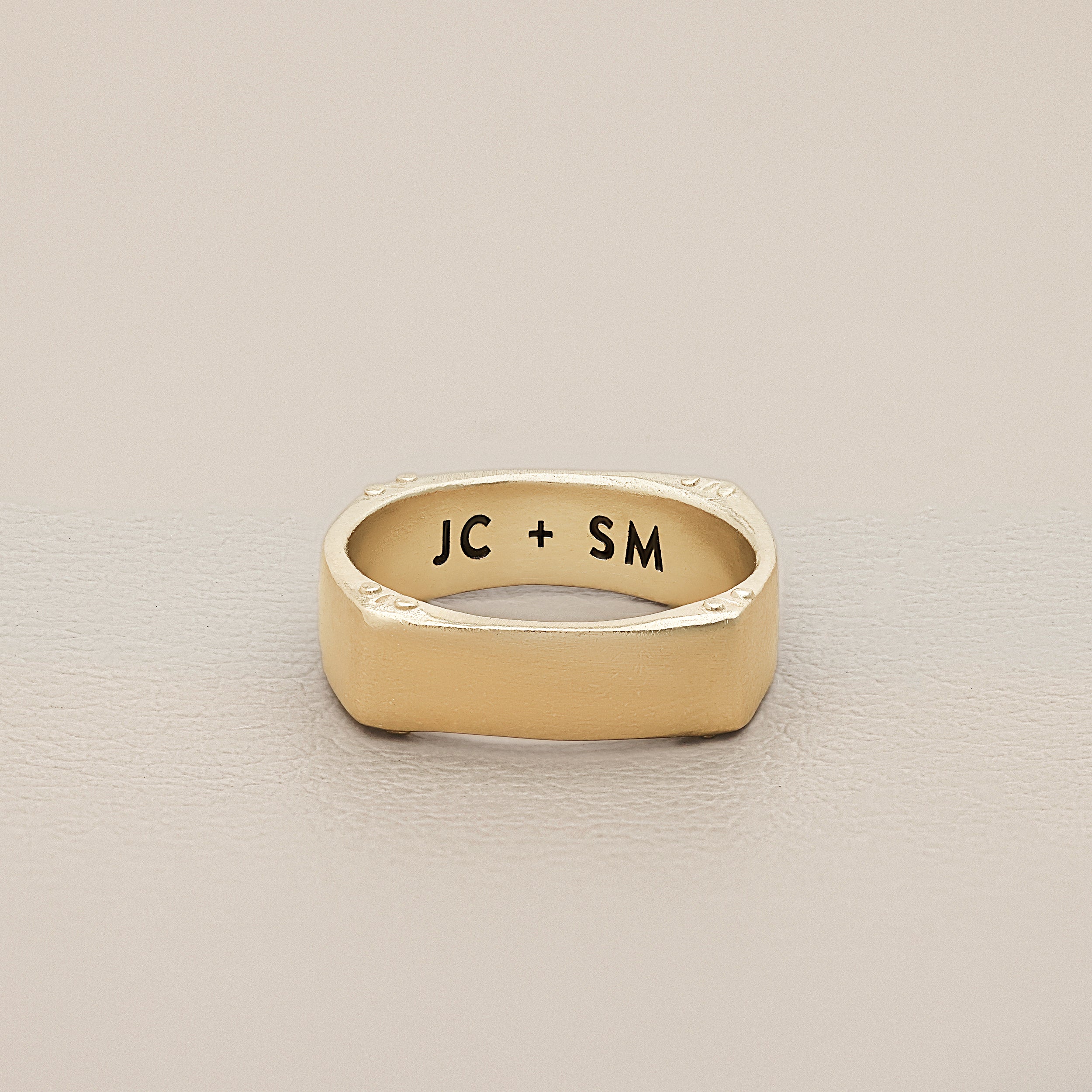 Lisa Leonard Rings Strong + True Narrow Ring (14k Yellow Gold) by Lisa Leonard Designs