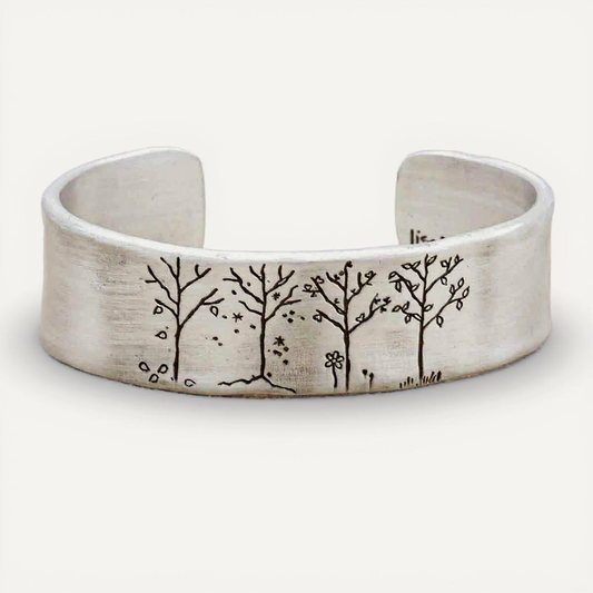 A Love For All Seasons Cuff (Pewter)