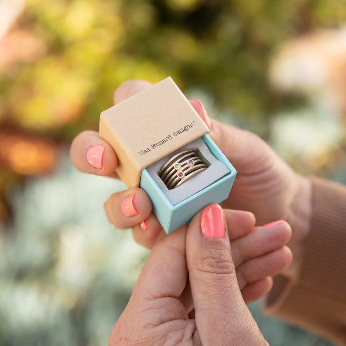 Always Together Birthstone Ring {14K Solid Gold}