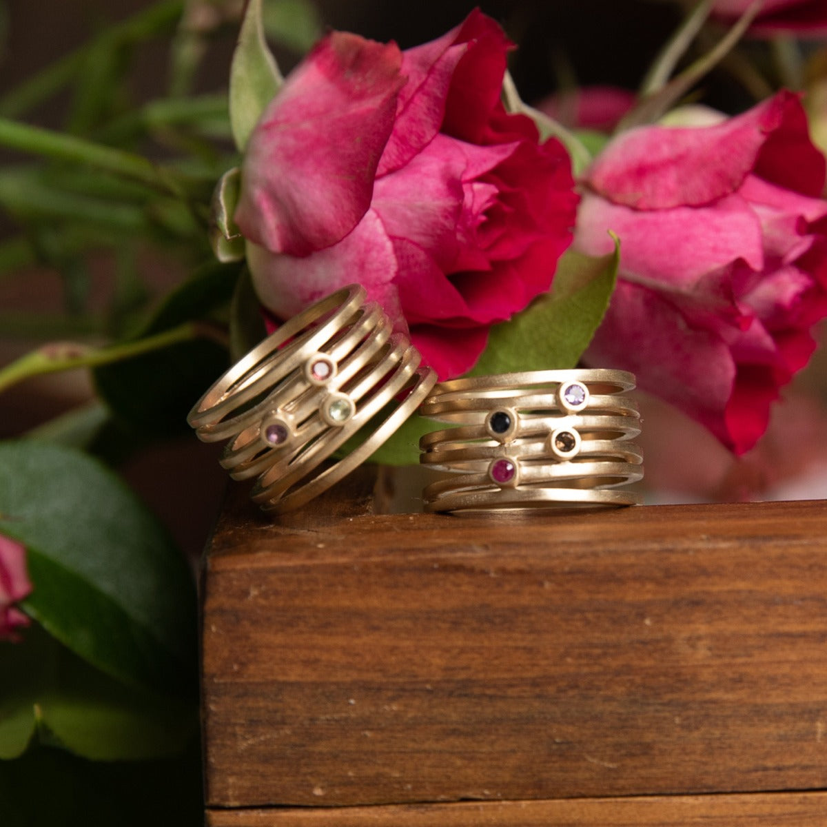 Always Together Birthstone Ring {14K Solid Gold}