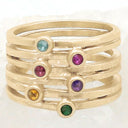 Always Together Birthstone Ring {10K Solid Gold}