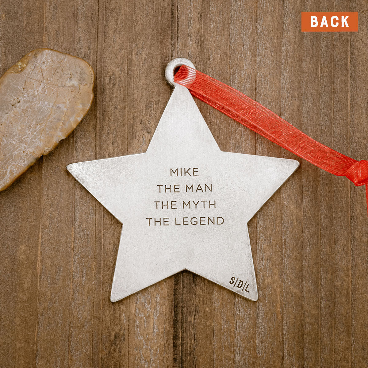 Best Dad Ornament (Pewter)