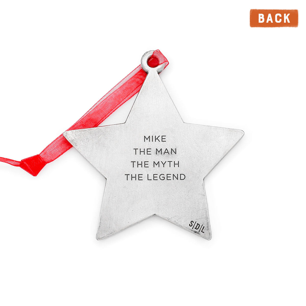 Best Dad Ornament (Pewter)