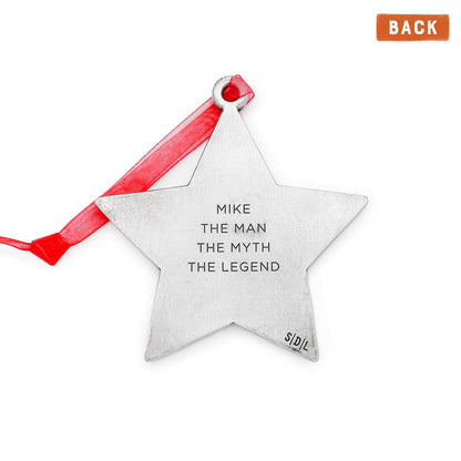 Best Dad Ornament (Pewter)