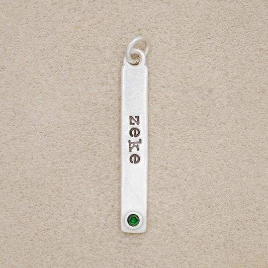 Bazel birthstone tag