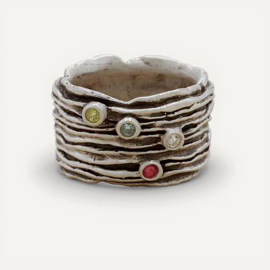 Brave Love® Birthstone Ring (Sterling Silver)