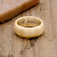Collide with the Sky ring handcrafted in 10k yellow gold with a smooth finish and personalized with a meaningful name, word or date 