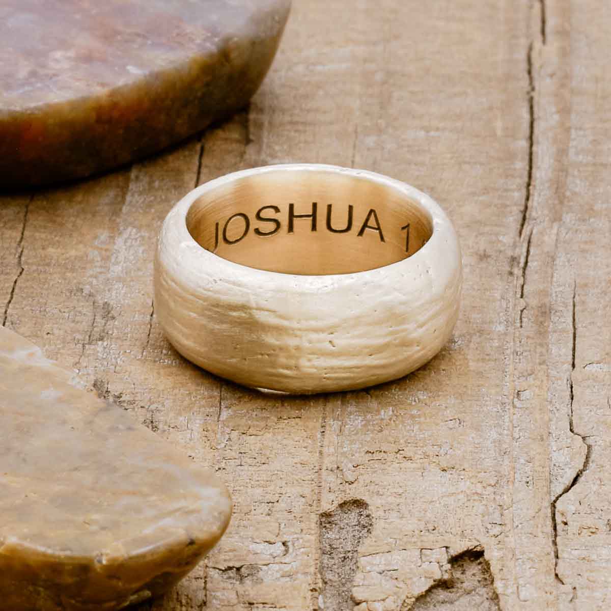 Collide With The Sky Ring [Textured 14K Solid Gold]