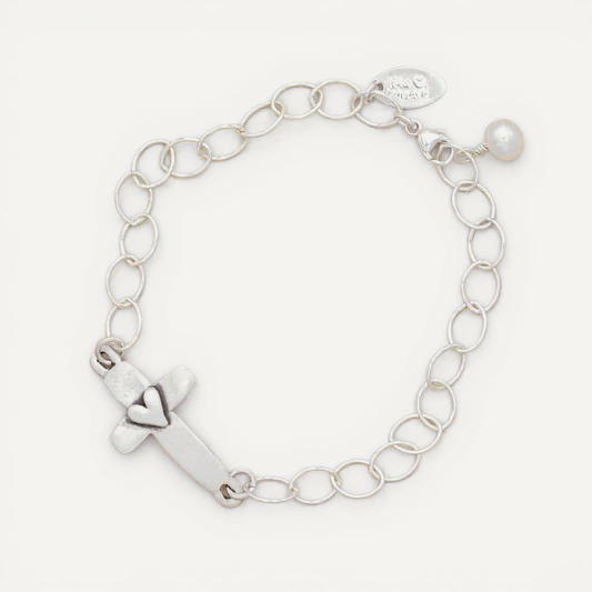Cross of Faith Bracelet (Sterling Silver)