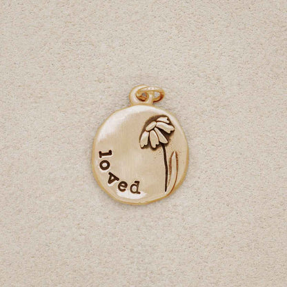 Daisy Charm (9K Solid Gold)