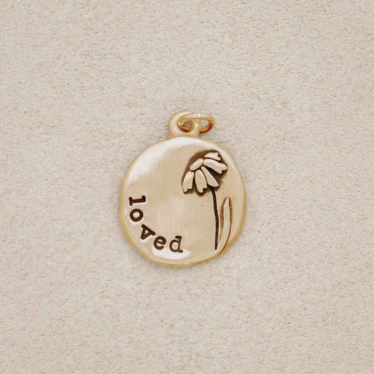 Daisy Charm (14K Solid Gold)