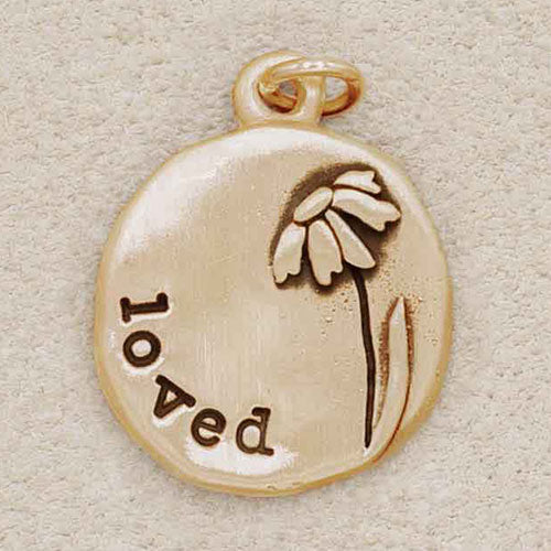 Daisy Charm {14K Solid Gold}